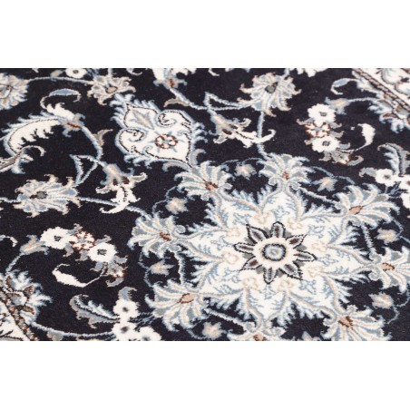 Tappeto Nain Kashmar Persia grigio azzurro 86x135