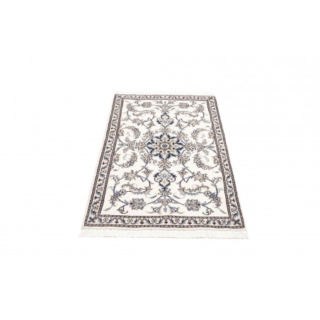 Tappeto Nain Kashmar Persia bianco grigio 90x135