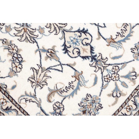 Tappeto Nain Kashmar Persia bianco grigio 90x135