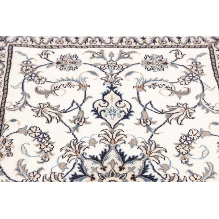 Tappeto Nain Kashmar Persia bianco grigio 90x135