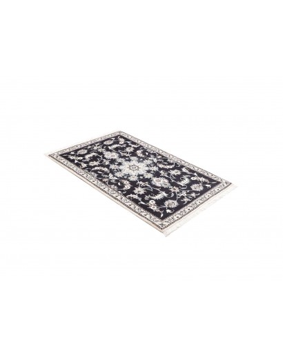 Tappeto Nain Kashmar Persia grigio azzurro 89x136