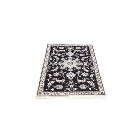 Tappeto Nain Kashmar Persia grigio azzurro 89x136