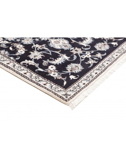 Tappeto Nain Kashmar Persia grigio azzurro 89x136