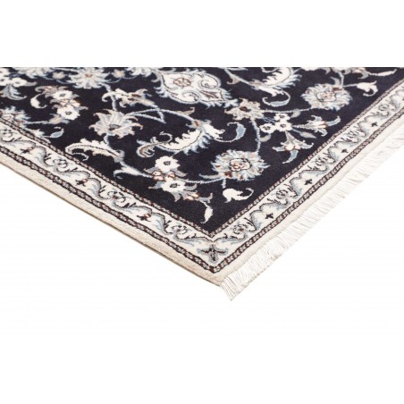 Tappeto Nain Kashmar Persia grigio azzurro 89x136
