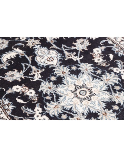 Tappeto Nain Kashmar Persia grigio azzurro 89x136