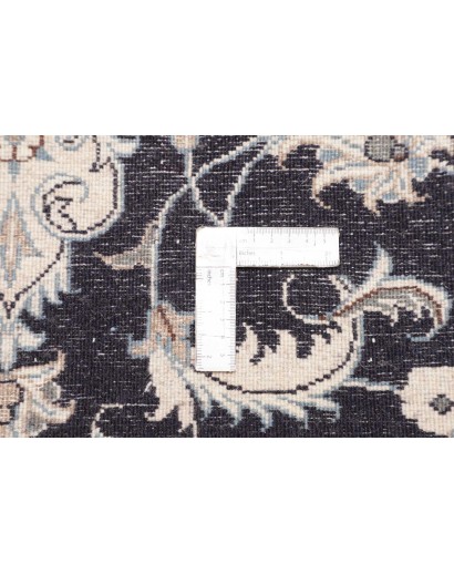 Tappeto Nain Kashmar Persia grigio azzurro 89x136