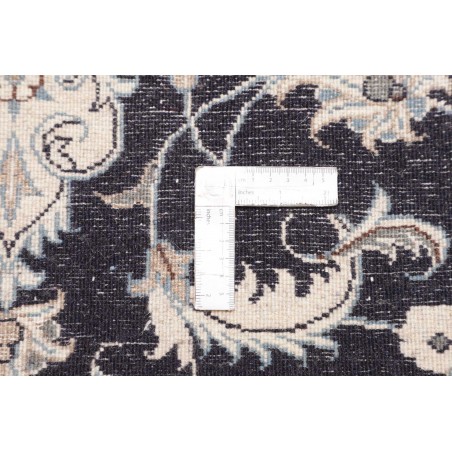 Tappeto Nain Kashmar Persia grigio azzurro 89x136