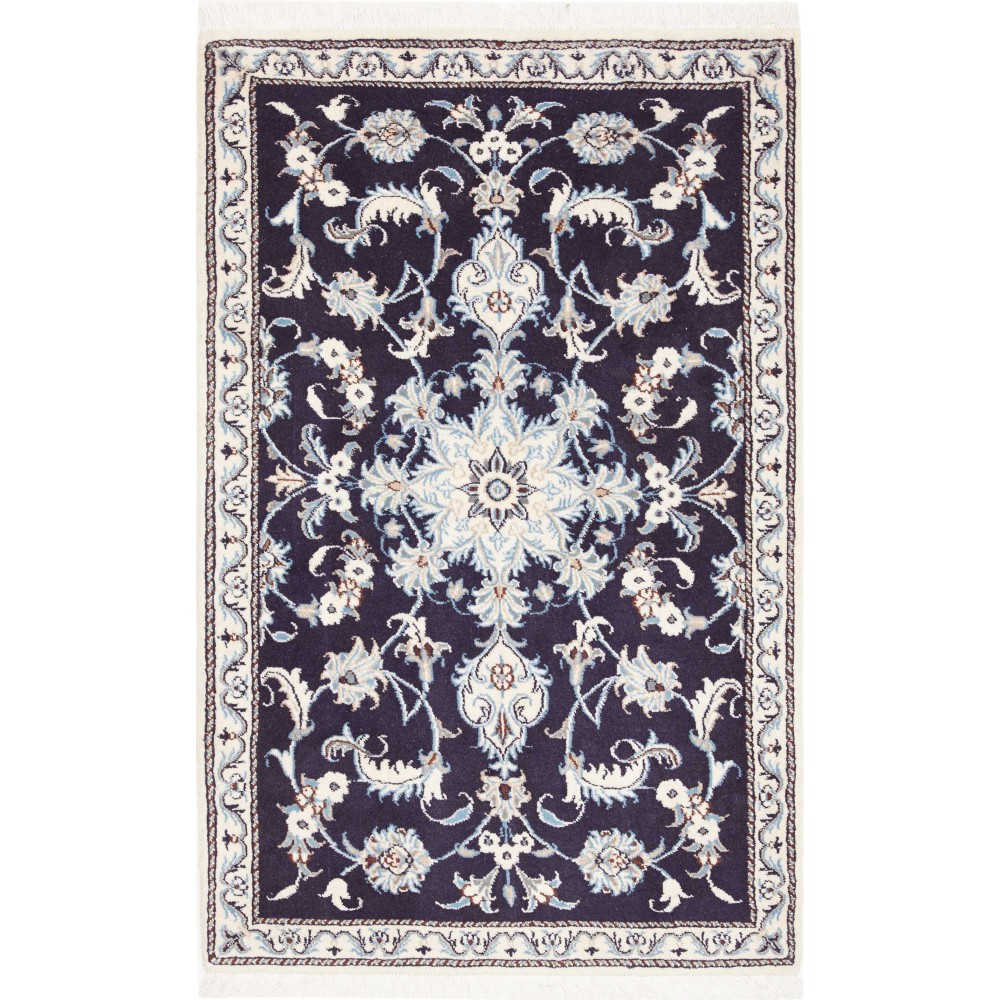 Tappeto Nain Kashmar Persia grigio 89x137