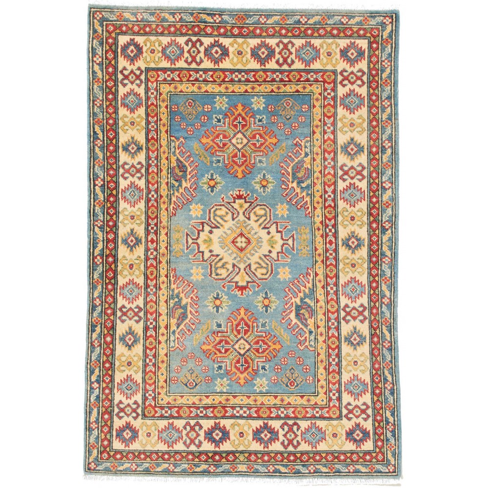 Tappeto Kazak Pakistan marrone 99x150 Tappeto Kazak Pakistan marrone 99x150