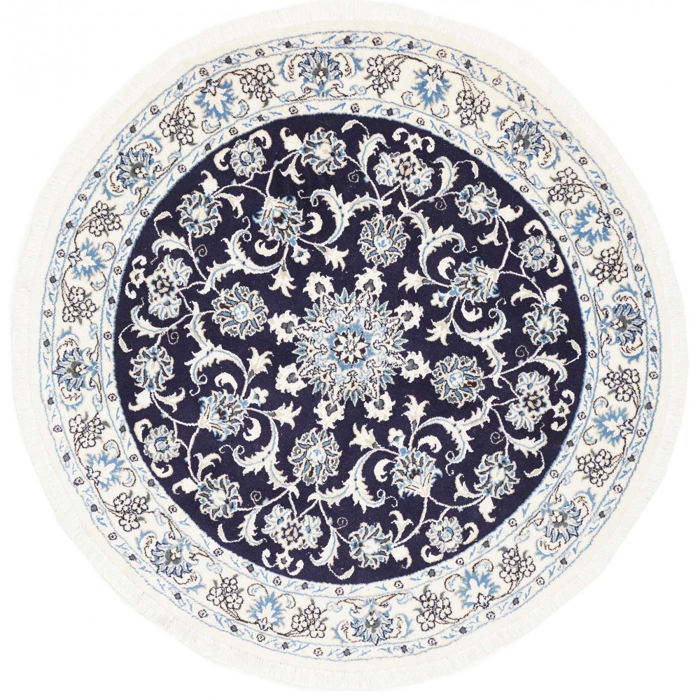 Tappeto Nain Kashmar Persia grigio 143x143