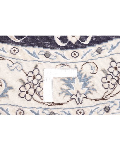 Tappeto Nain Kashmar Persia grigio 143x143