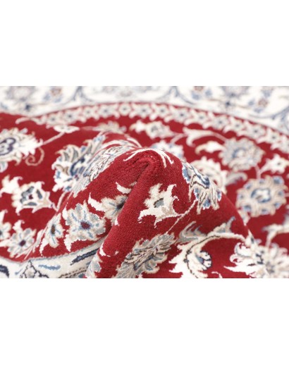 Tappeto Nain Kashmar Persia bianco marrone 195x195