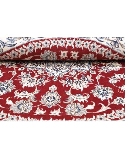 Tappeto Nain Kashmar Persia bianco marrone 195x195