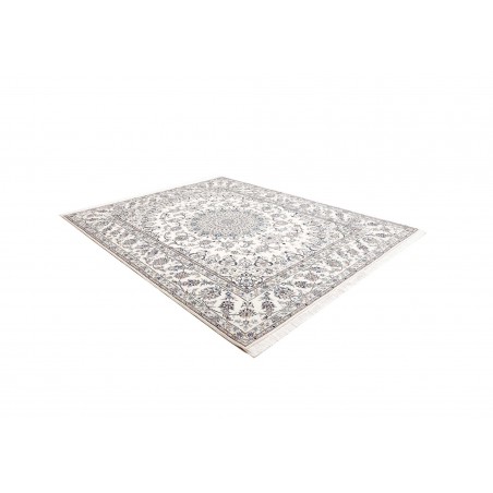 Tappeto Nain Kashmar Persia bianco grigio 248x298