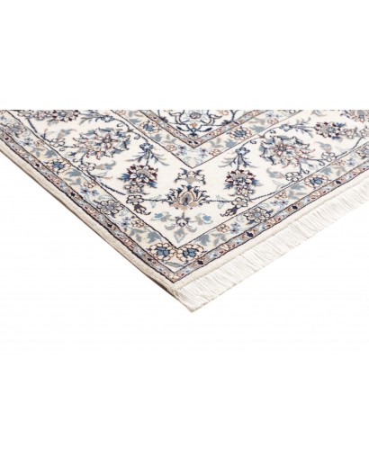 Tappeto Nain Kashmar Persia bianco grigio 248x298