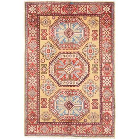 Tappeto Kazak Afghanistan marrone azzurro 100x153