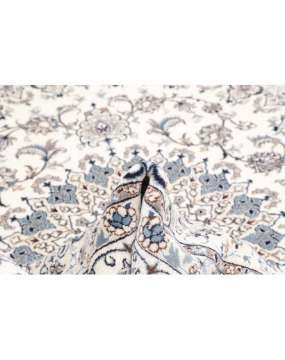 Tappeto Nain Kashmar Persia bianco grigio 248x298