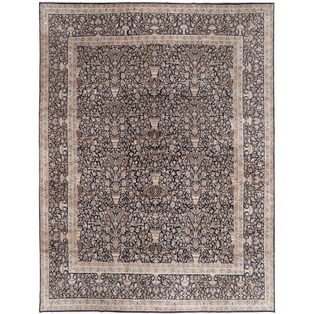 Tappeto Kerman Persia azzurro blu 393x525