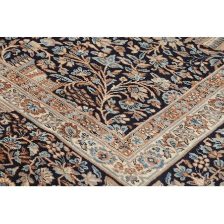 Tappeto Kerman Persia azzurro blu 393x525