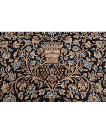 Tappeto Kerman Persia azzurro blu 393x525