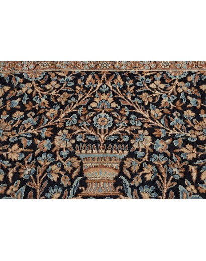 Tappeto Kerman Persia azzurro blu 393x525