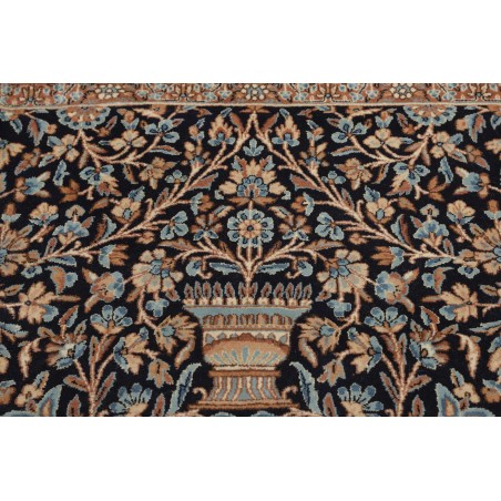 Tappeto Kerman Persia azzurro blu 393x525