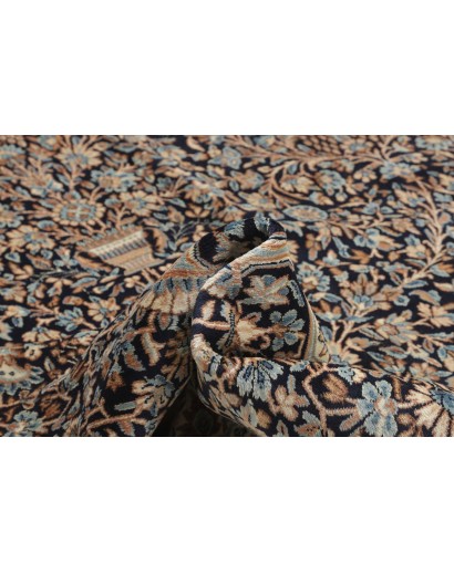 Tappeto Kerman Persia azzurro blu 393x525