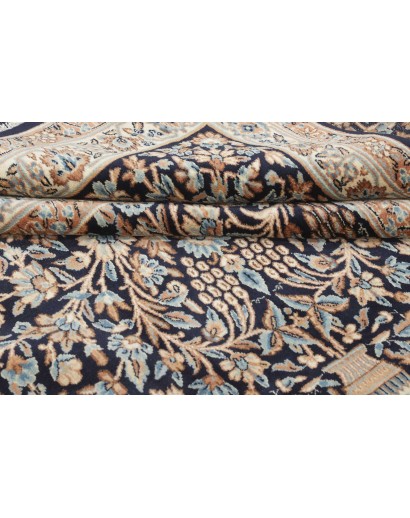 Tappeto Kerman Persia azzurro blu 393x525