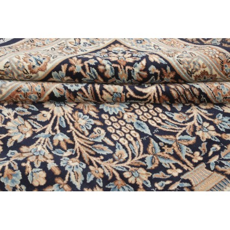 Tappeto Kerman Persia azzurro blu 393x525