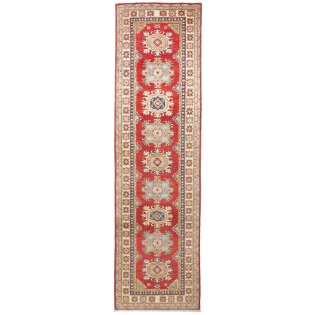 Tappeto Kazak Pakistan marrone azzurro 82x298