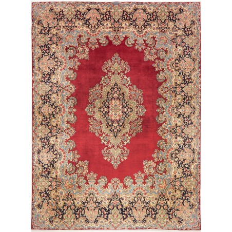 Tappeto Kerman Persia marrone grigio 253x344