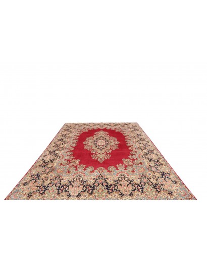 Tappeto Kerman Persia marrone grigio 253x344