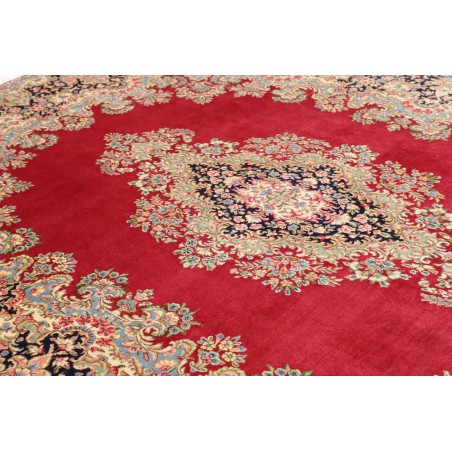 Tappeto Kerman Persia marrone grigio 253x344