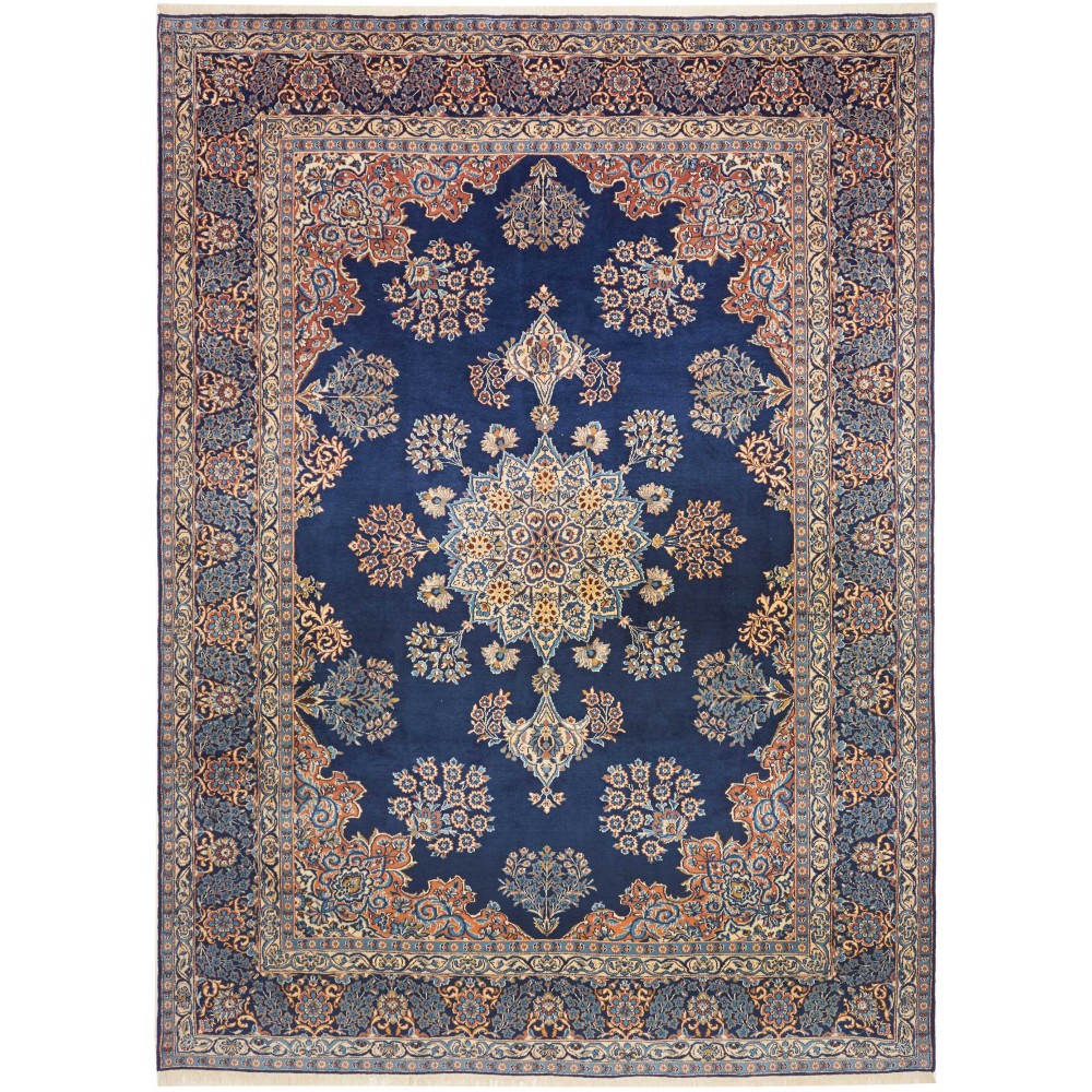 Tappeto Kerman Persia grigio giallo 257x350