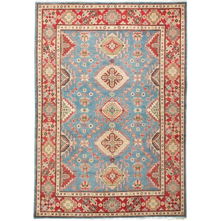 Tappeto Kazak Pakistan azzurro marrone 168x241