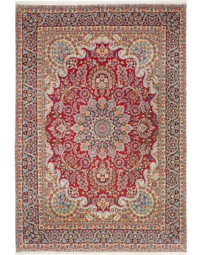 Tappeto Kerman Persia marrone grigio 245x362