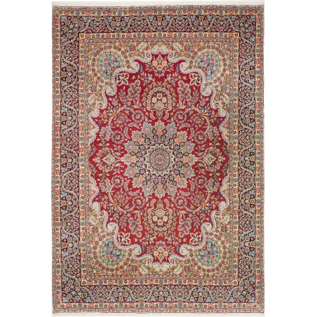 Tappeto Kerman Persia marrone grigio 245x362