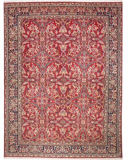 Tappeto Kerman Persia marrone giallo 288x380