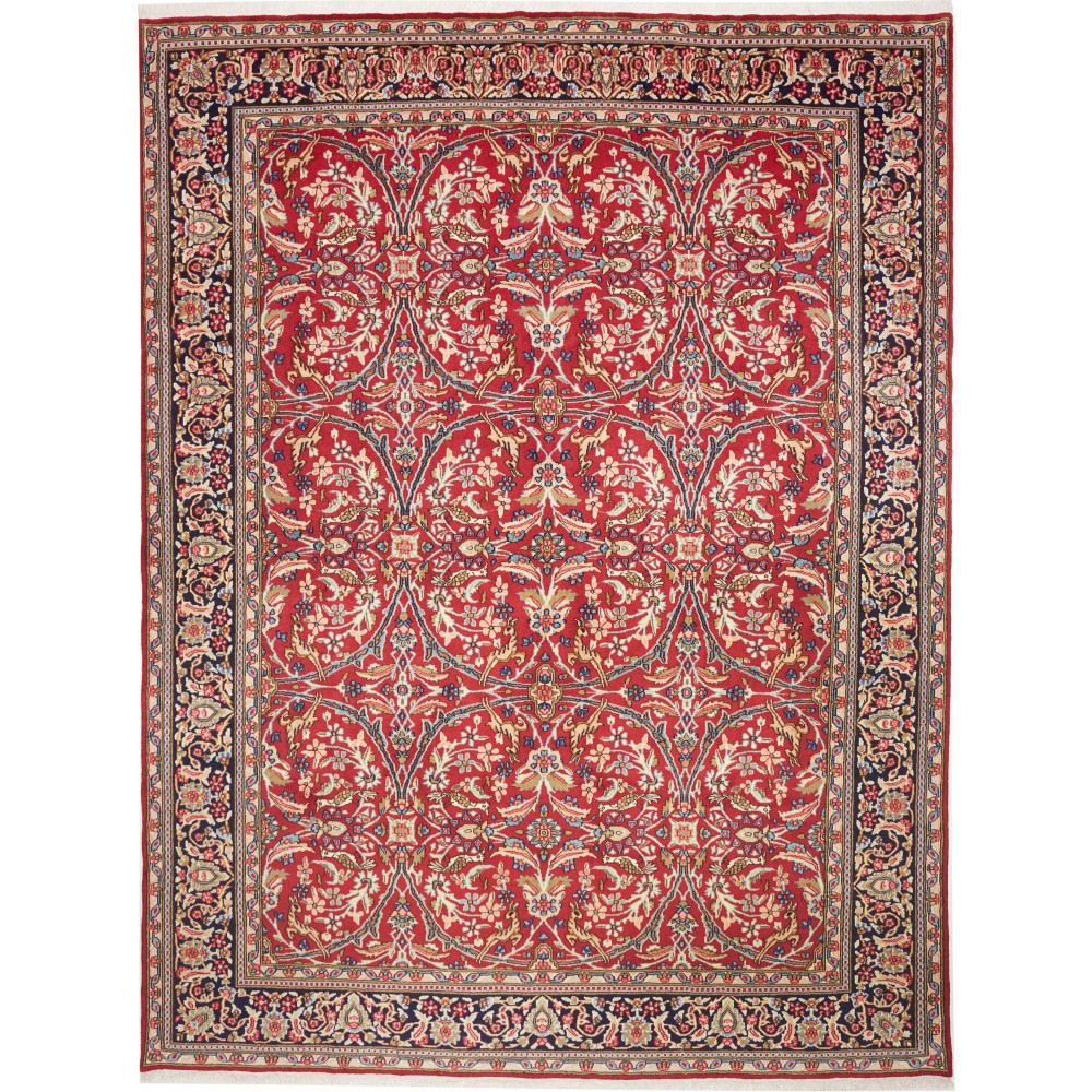 Tappeto Kerman Persia marrone giallo 288x380