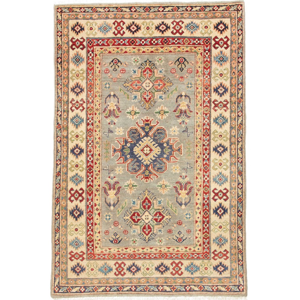 Tappeto Kazak Afghanistan marrone 89x393 Tappeto Kazak Afghanistan marrone 89x393