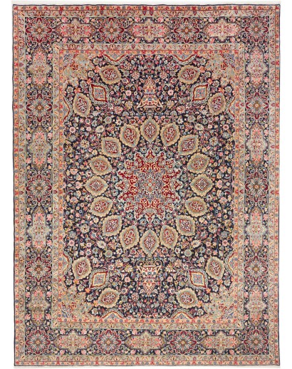 Tappeto Kerman Persia marrone 278x378
