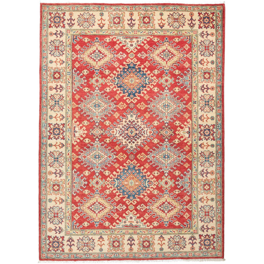 Tappeto Kazak Pakistan marrone rosso 154x211 Tappeto Kazak Pakistan marrone rosso 154x211