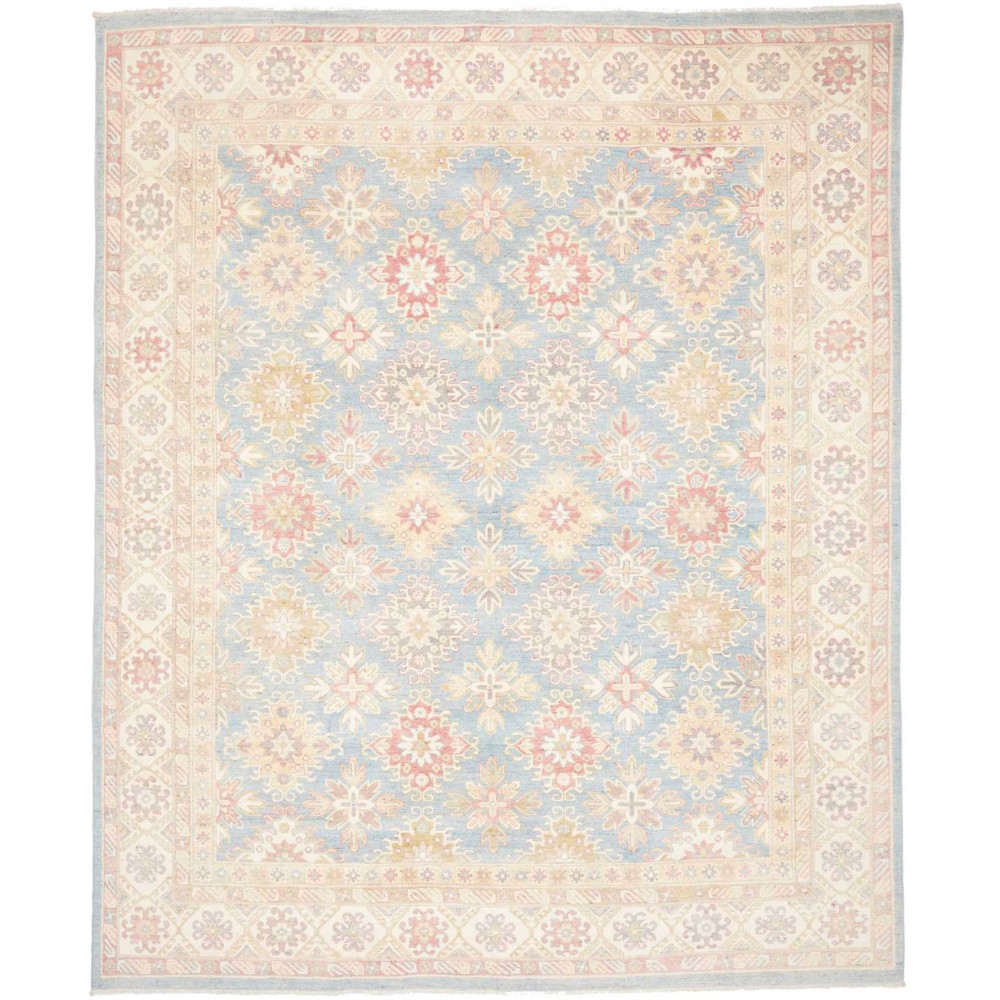 Tappeto Kazak Afghanistan bianco beige 246x298