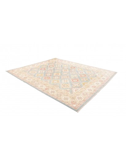 Tappeto Kazak Afghanistan bianco beige 246x298