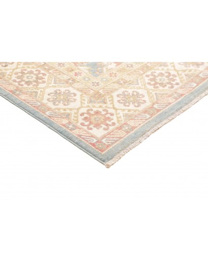 Tappeto Kazak Afghanistan bianco beige 246x298