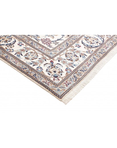Tappeto Nain 9La Persia bianco azzurro 196x307