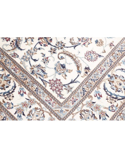 Tappeto Nain 9La Persia bianco azzurro 196x307