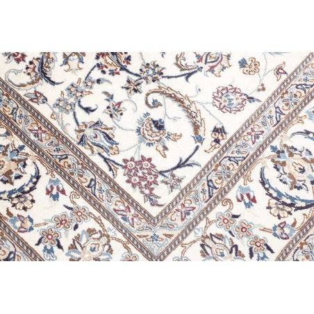 Tappeto Nain 9La Persia bianco azzurro 196x307