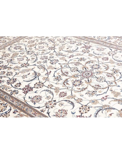 Tappeto Nain 9La Persia bianco azzurro 196x307