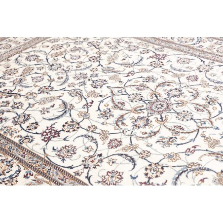 Tappeto Nain 9La Persia bianco azzurro 196x307